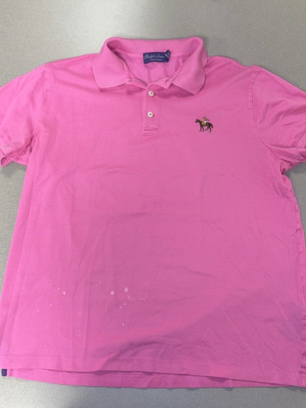 Ralph Lauren Purple Label Made in Italy Standing Jockey Cotton Piqué Polo